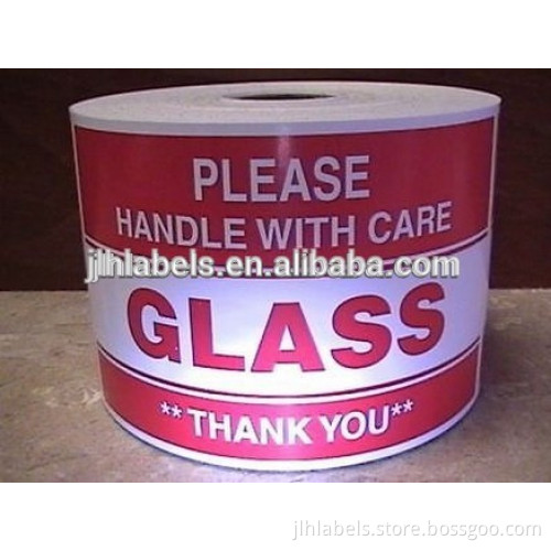 3"x5"*500pcs PLEASE Handle with Care Glass Shipping Labels